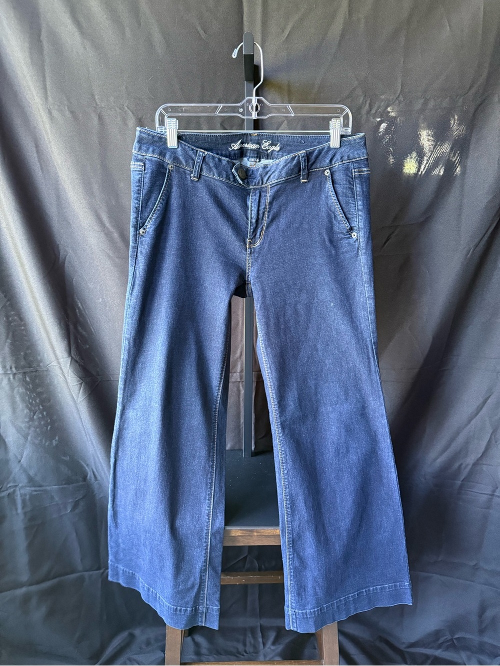 American Eagle Outfitters Indigo Trouser Wide Leg Jeans